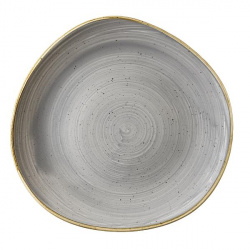 Купить тарелка мелкая "волна" 28,6см, без борта, stonecast, цвет peppercorn grey spgsog111 – цена от завода, доставка до двери | RuOborudovanie.ru