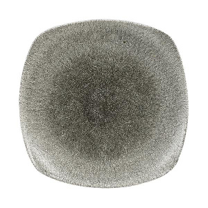 Тарелка мелкая квадратная 21,5СМ, цвет Raku Quartz Black, Studio Prints Rkbqsp91