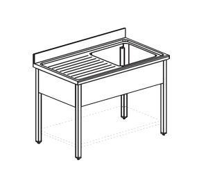 Ванна моечная Apach Chef Line Ls157-65Lwsh